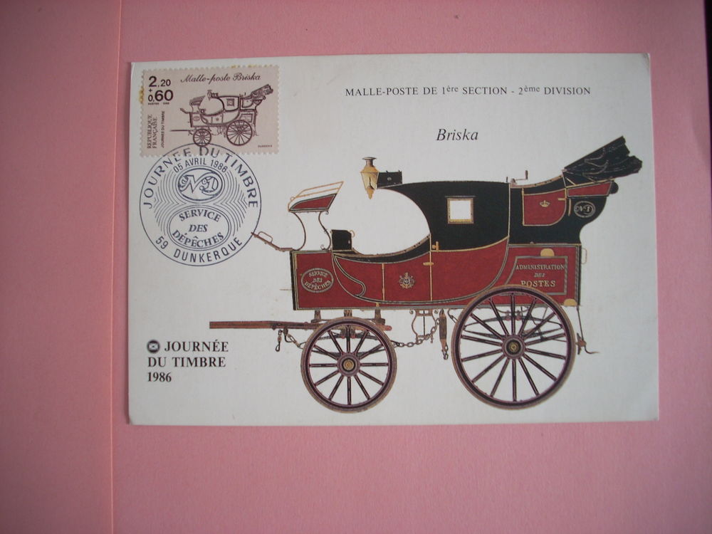 Carte philat&eacute;lique Malle-poste 