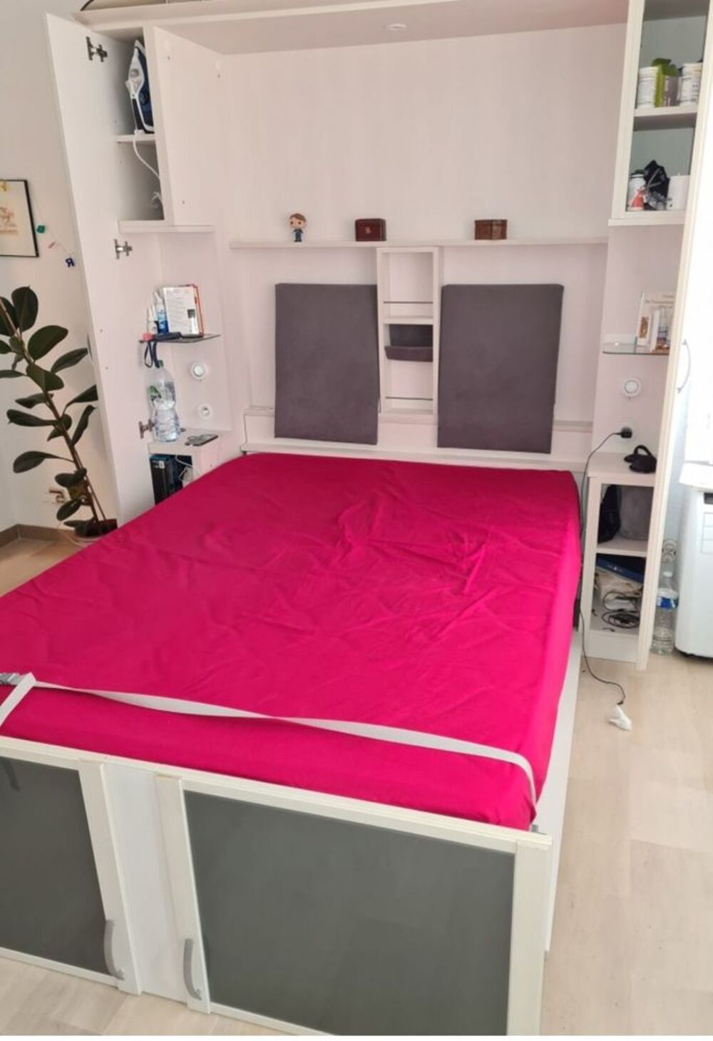 ARLITEC - Lit escamotable double avec placards Meubles
