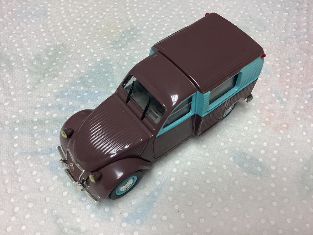CITRO&Euml;N 2CV AZUL FOURGONNETTE 1/43 voiture miniature. 
