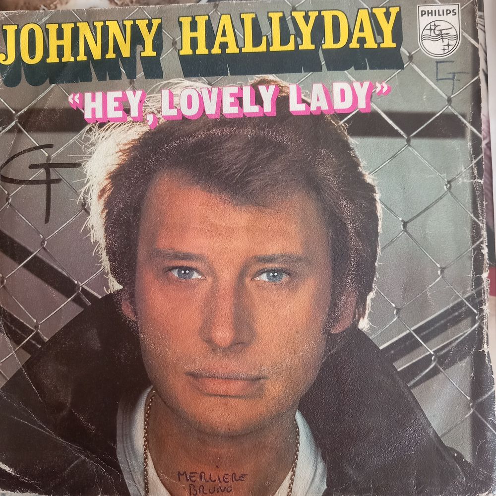 JOHNNY HALLYDAY / 3 X DISQUES VYNIL 45 TOURS CD et vinyles