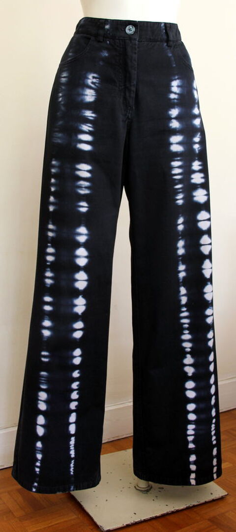 Pantalon MOMONI Olivina Tie & dye - Encre T.40 120 Issy-les-Moulineaux (92)