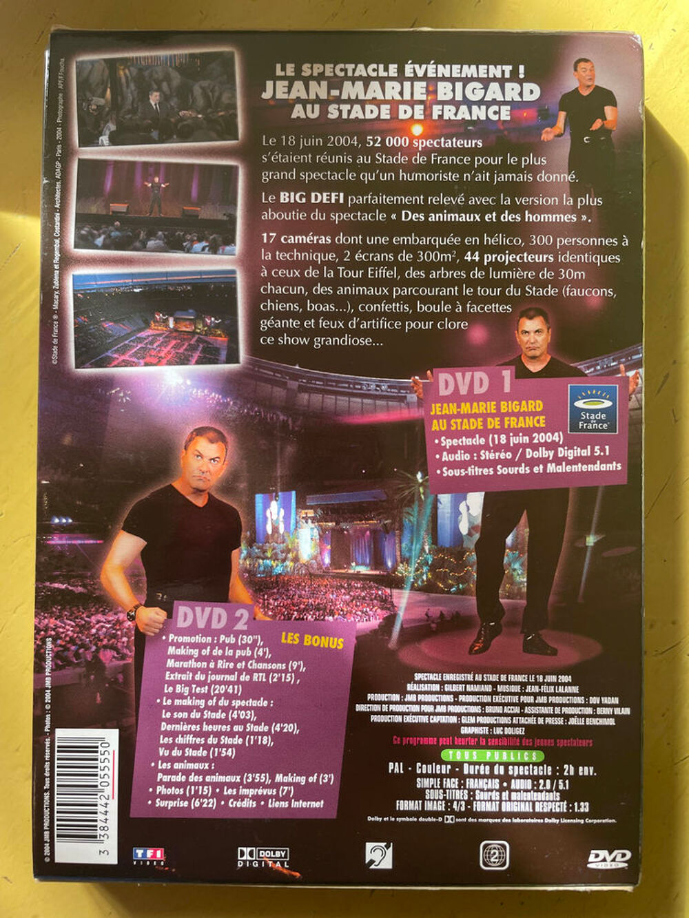 Coffret 2 DVD Jean-Marie Bigard - Au Stade De France DVD et blu-ray
