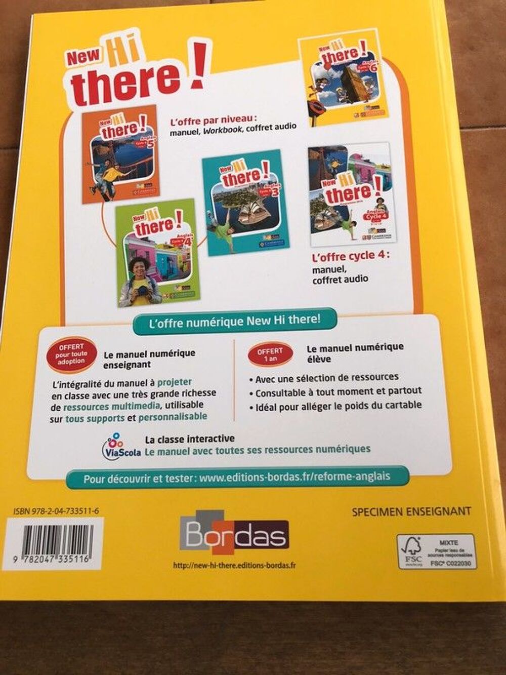 Workbook New Hi There 6&egrave;me Livres et BD