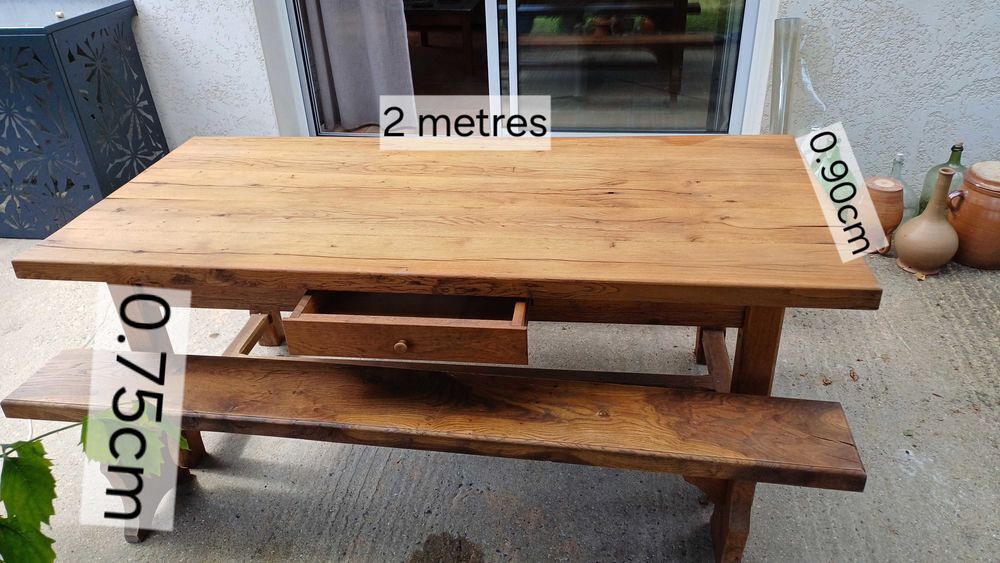 table ch&ecirc;ne massif Meubles