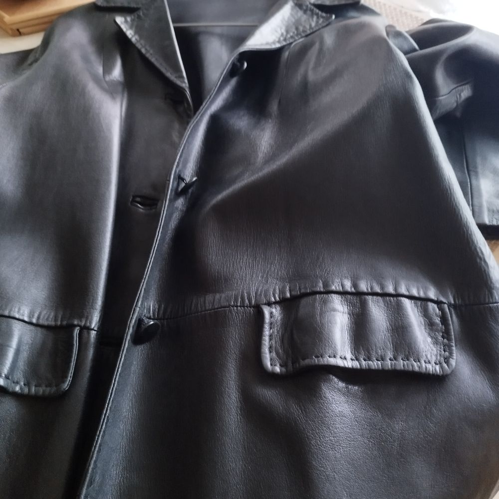 Manteau cuir Vêtements