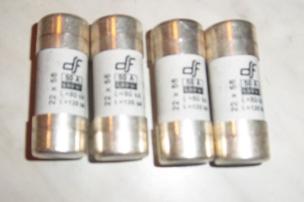 4 fusibles 22 x 58 50a 690v Bricolage