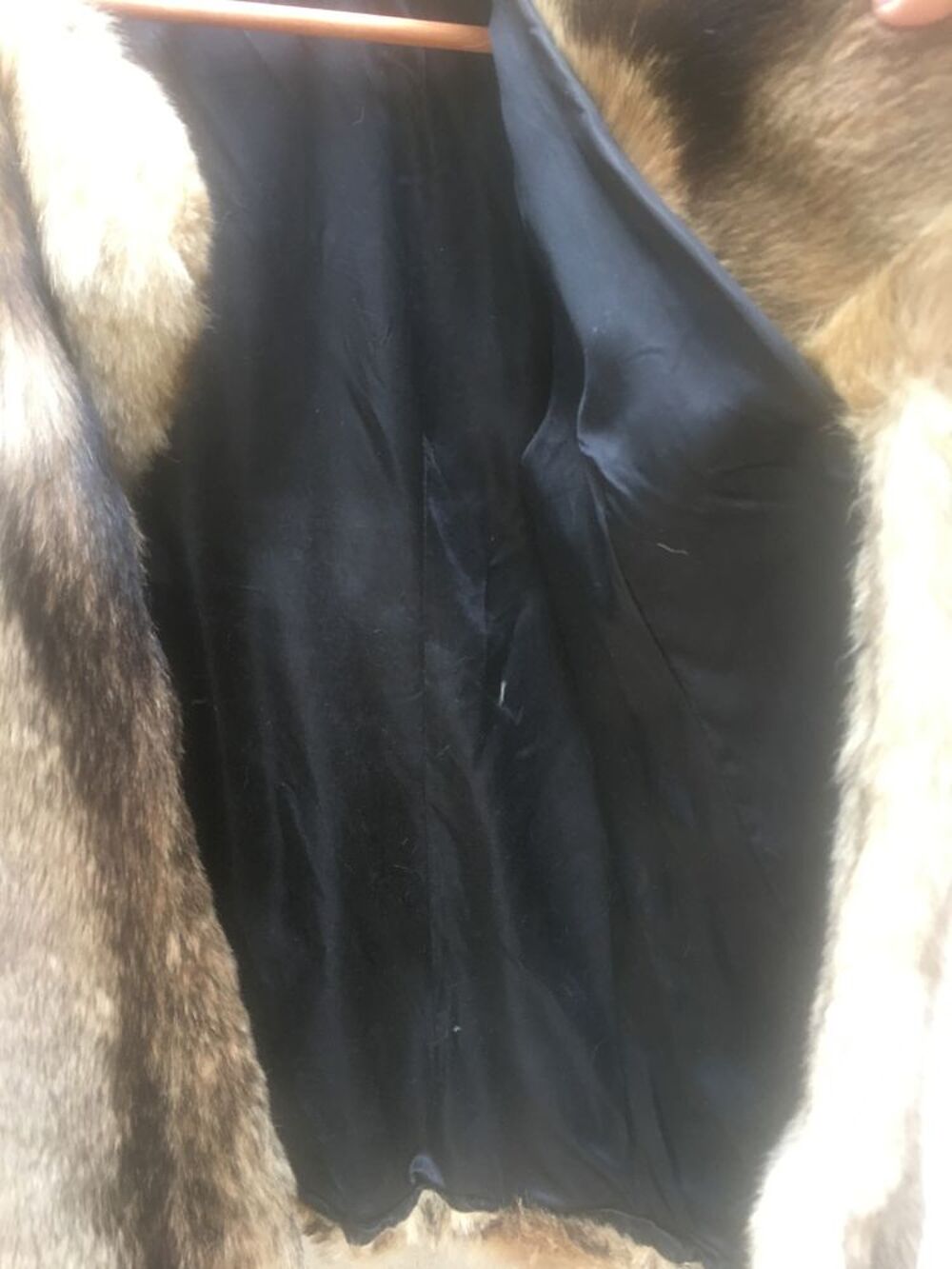 Magnifique Manteau fourrure en loup 3/4 Vêtements