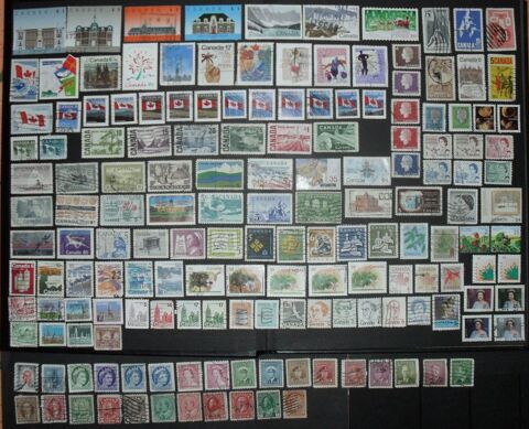 Lot de 162  timbres oblitrs du CANADA. 22 Montreuil (93)