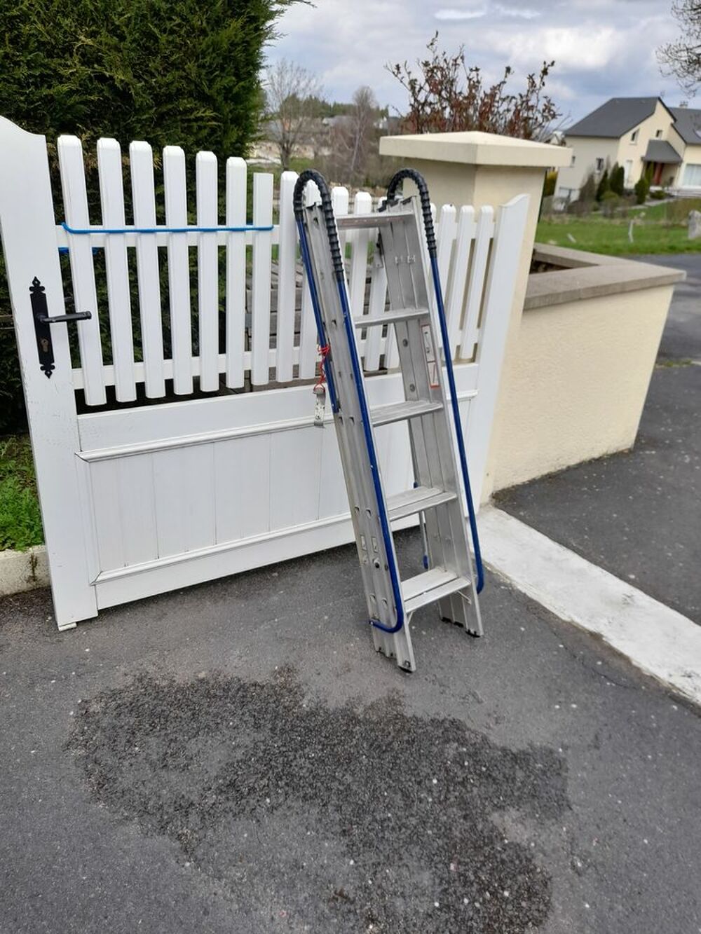 Petite &eacute;chelle escamotable aluminium, d&eacute;ployer, 3m90 Bricolage