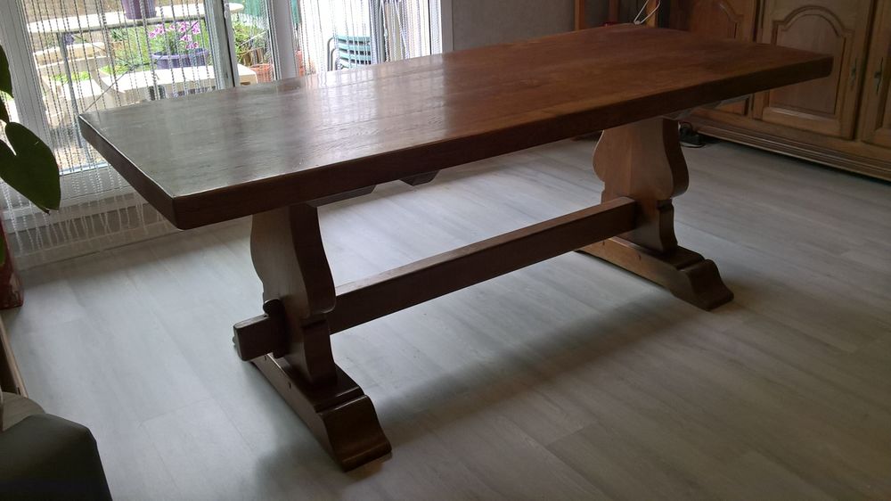 Table 100% ch&ecirc;ne massif Meubles