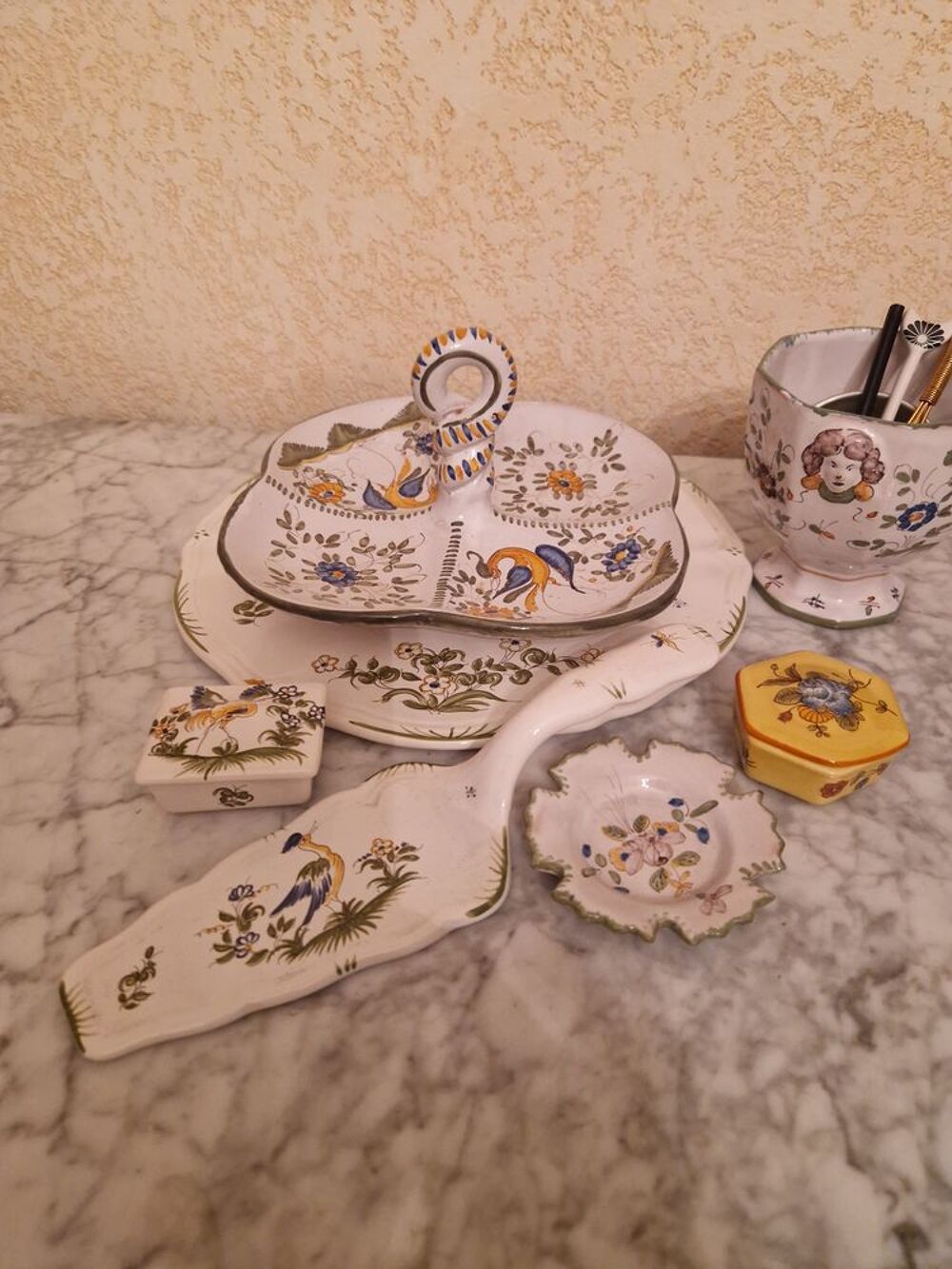 Ensemble de faiences Martres Tolosanne Décoration