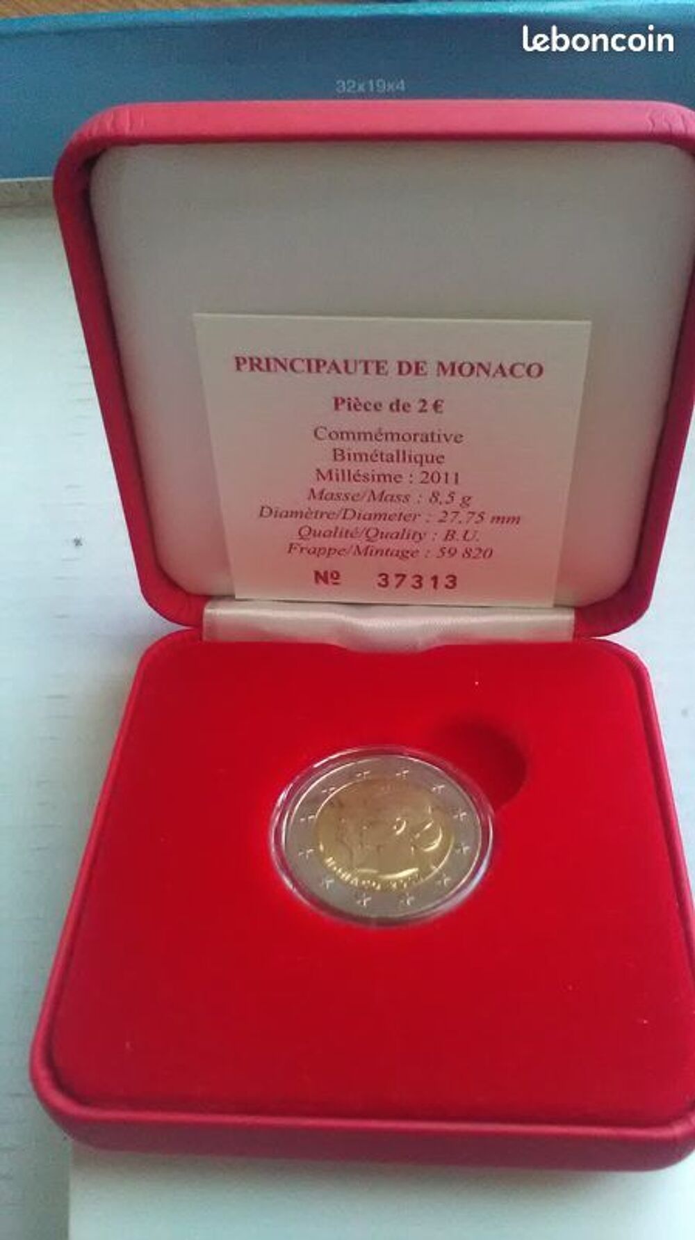  2 EUROS EN " BU " DE MONACO " MARIAGE PRINCIER " ANNEE 2011 