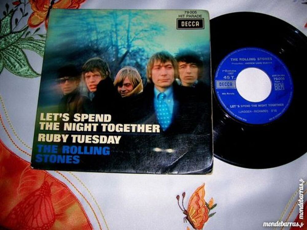 45 TOURS THE ROLLING STONES Let's spend the night CD et vinyles