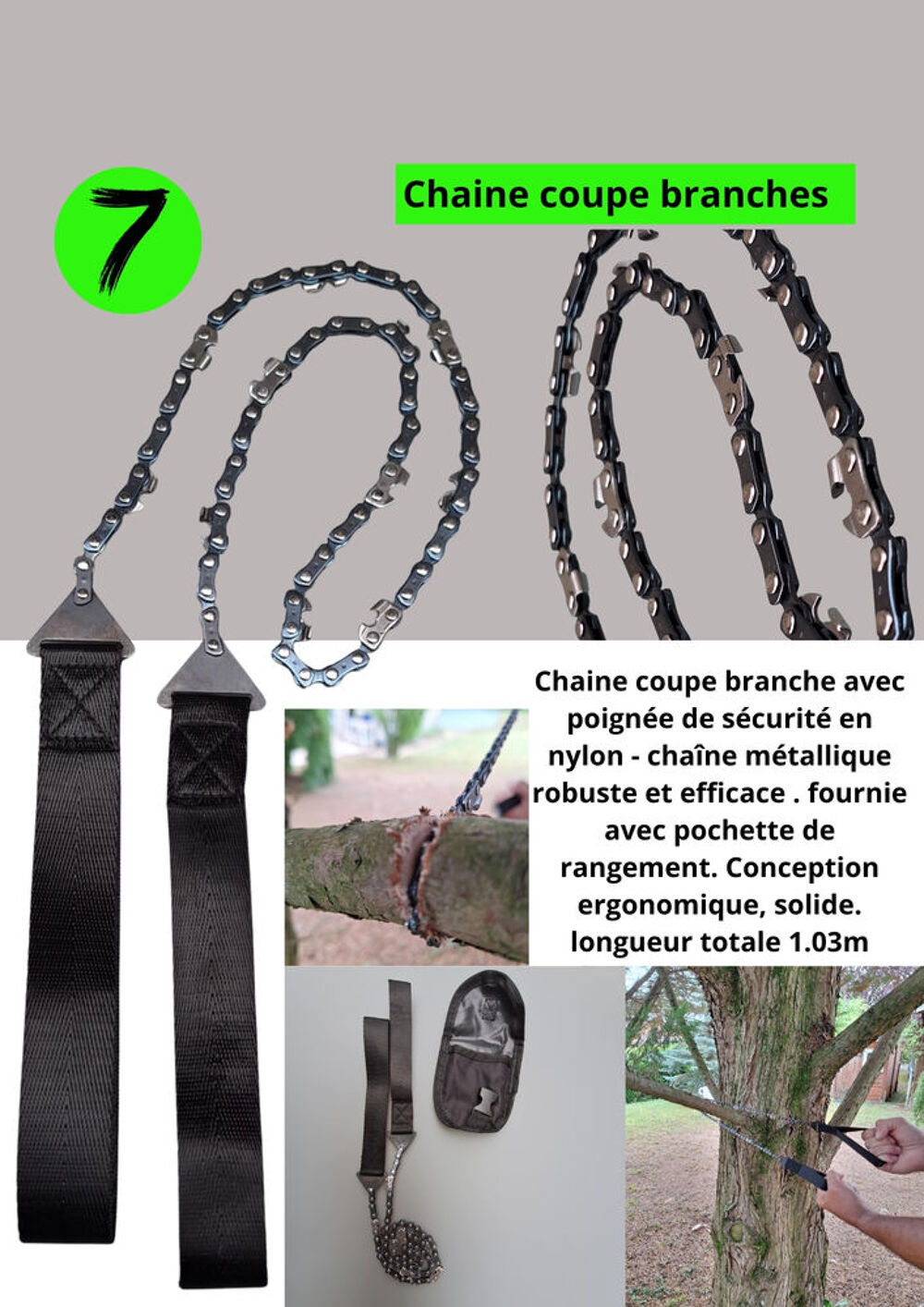 Kit de survie 11 pi&egrave;ces ? Treks, outdoor Sports