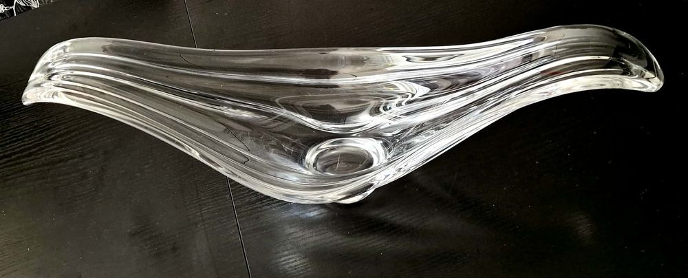 Grande coupe en cristal d'art Vannes-le-Ch&acirc;tel 57 cm Décoration