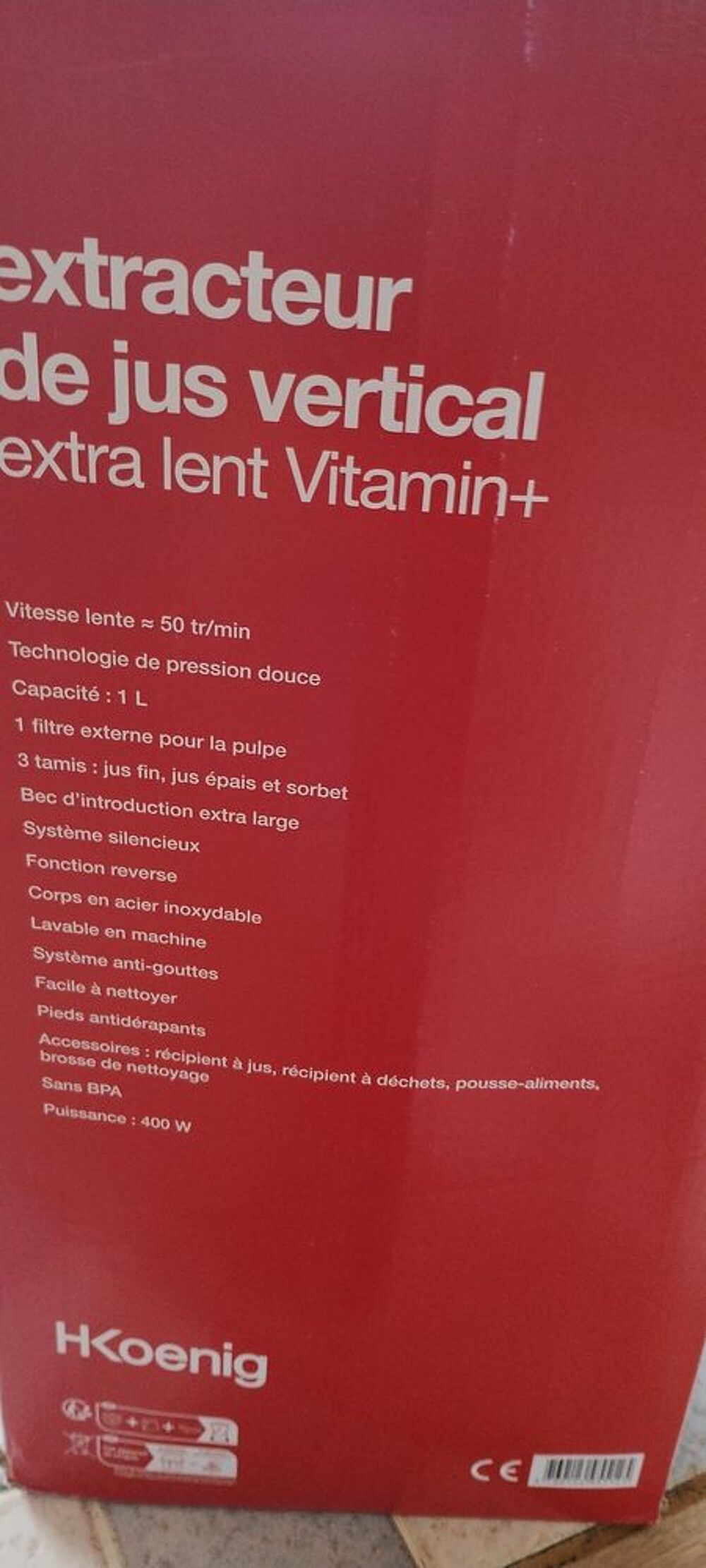 Extracteur de jus Electrom�nager