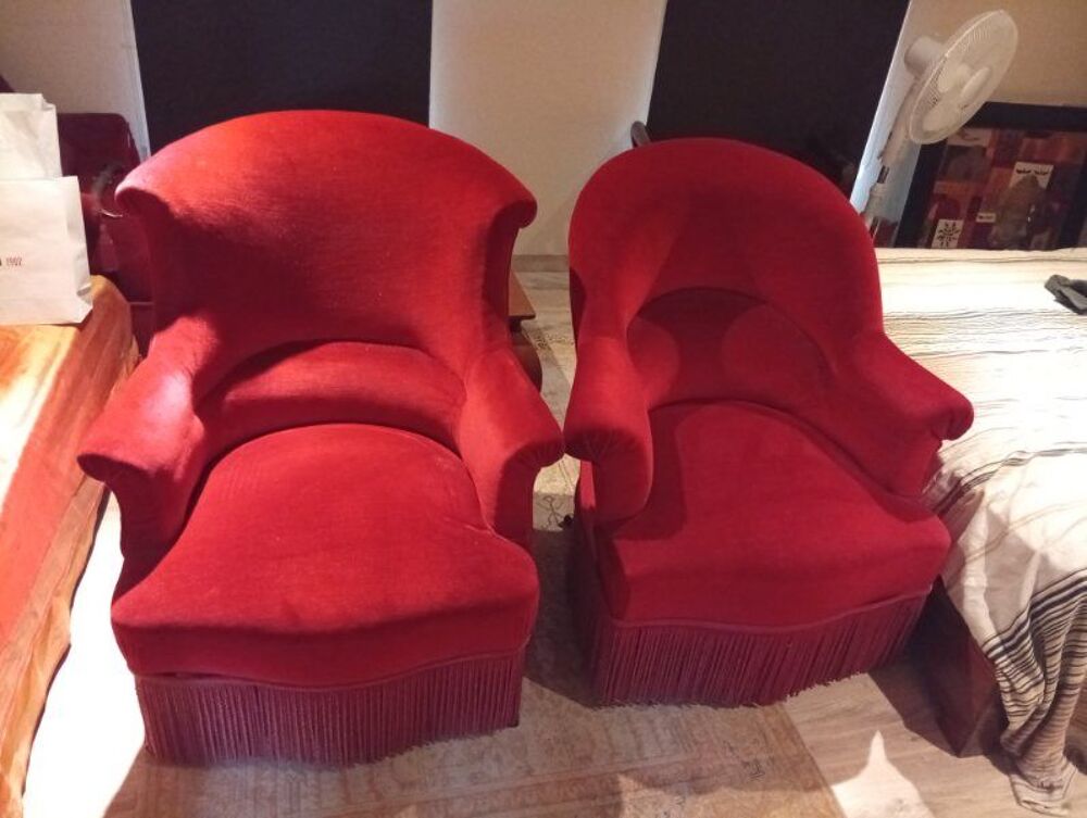 2 fauteuils velours tr&egrave;s bon &eacute;tat Meubles