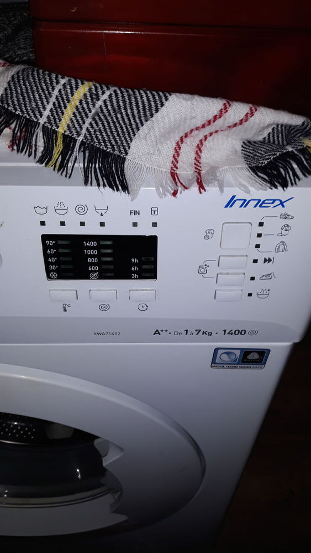 Lave-linge hublot posable Indesit : 7 kg - XWA 71452 W FR Electroménager