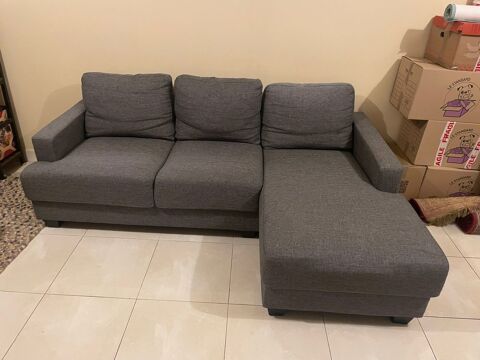 Canap� d'angle Maisons du Monde gris 120 Saint-Cloud (92)