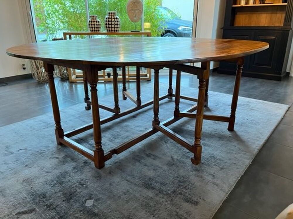 TABLE SALLE A MANGER 6/8 COUVERTS EN BOIS DE PALISSANDRE Meubles