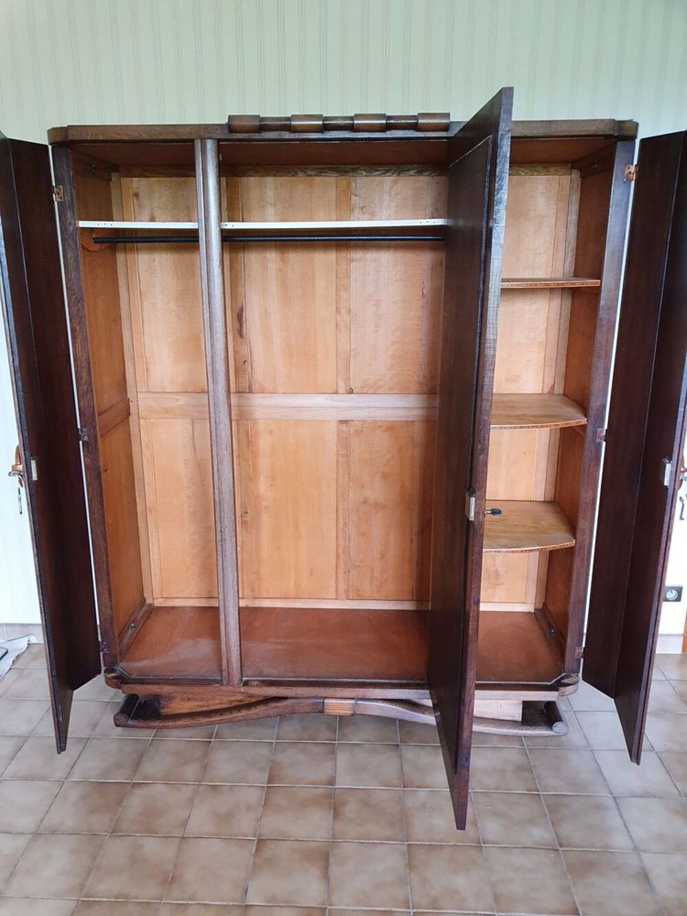 ARMOIRE A GLACE EN BOIS ACAJOU Meubles