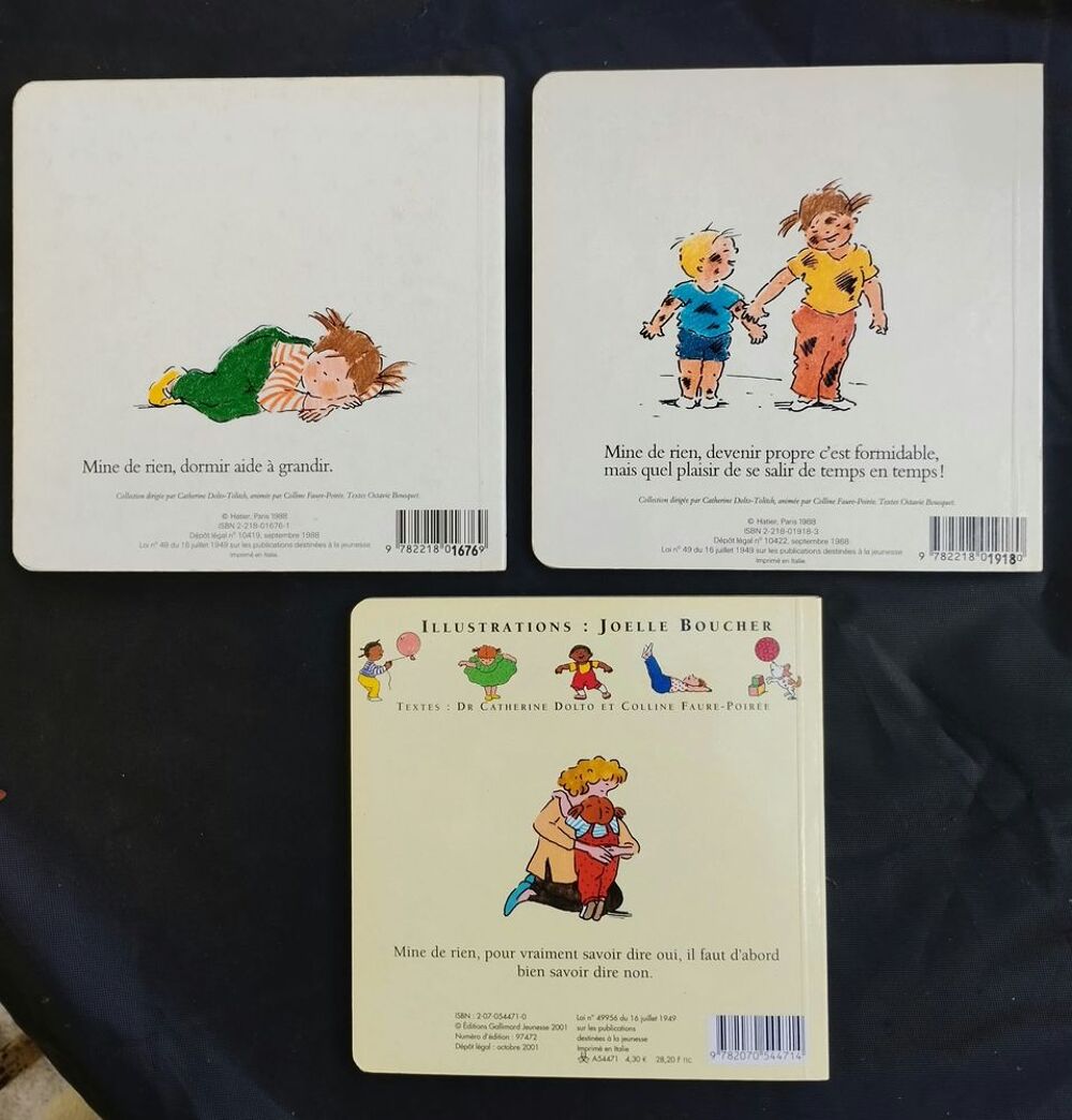 Lot de 3 livres de C. DOLTO - sommeil, propret&eacute;, dire non Livres et BD