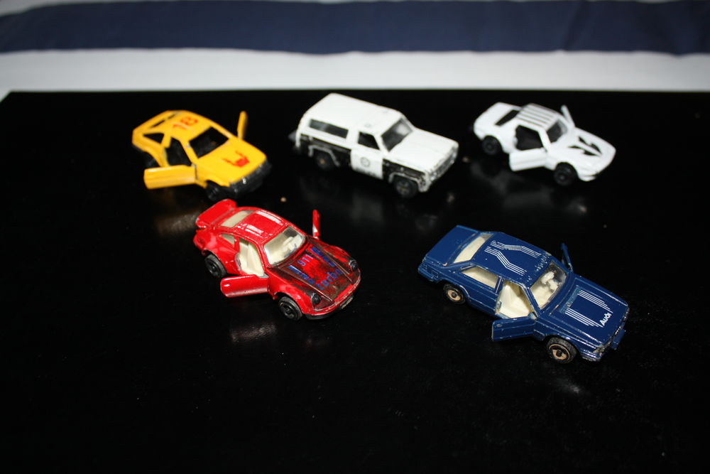 Lot de 5 voitures miniatures rares vintage - 