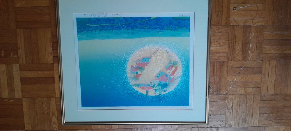 LITHOGRAPHIE STEVAN D PETROVIC UN MEILLEUR UNIVERS Décoration