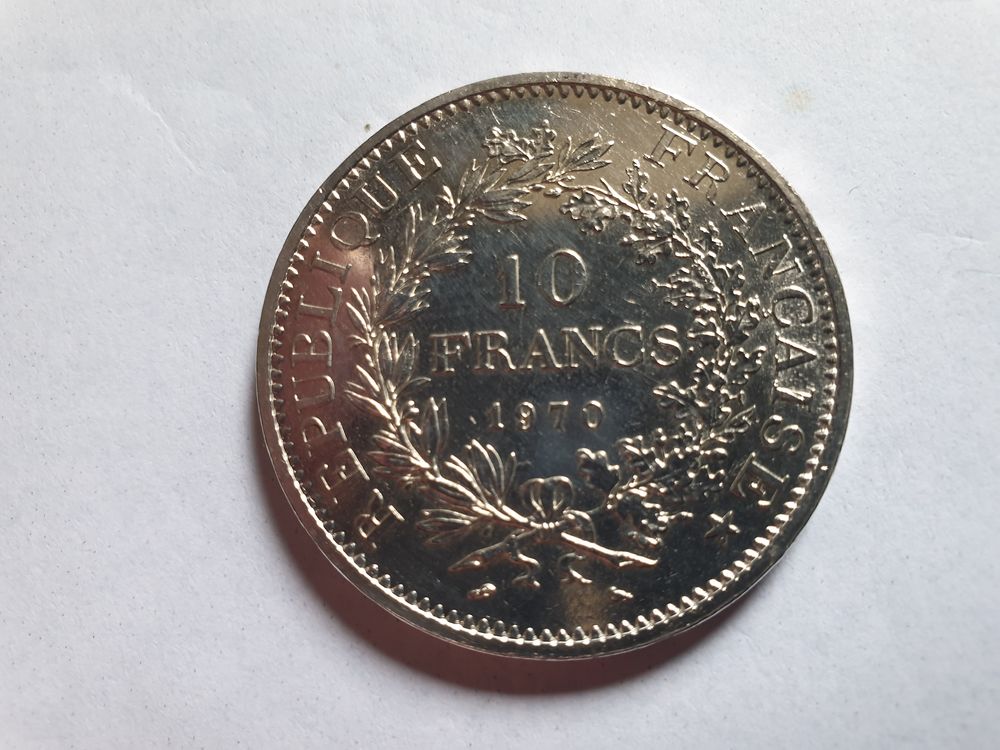 Pi&egrave;ce 10 francs Hercule 1970 