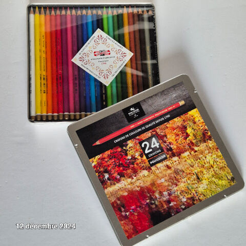 Boite neuve de 24 crayons de qualit de couleurs beaux arts, 29 Saumur (49)