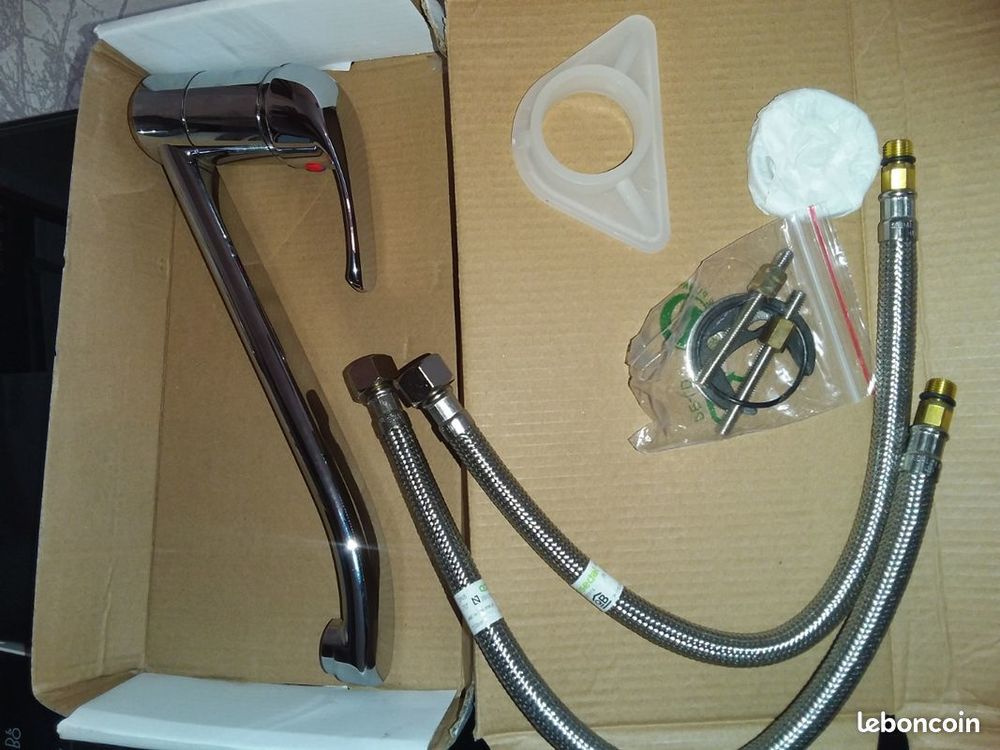 MITIGEUR Franke 0311 Chrome+ 2 bond&eacute;s LAVABO Bricolage