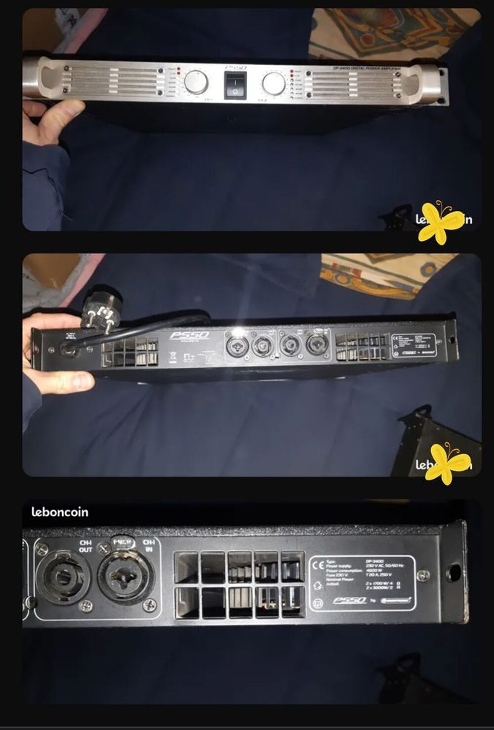 Ampli Omnitronic PSSO DP3400 2X3000W Audio et hifi
