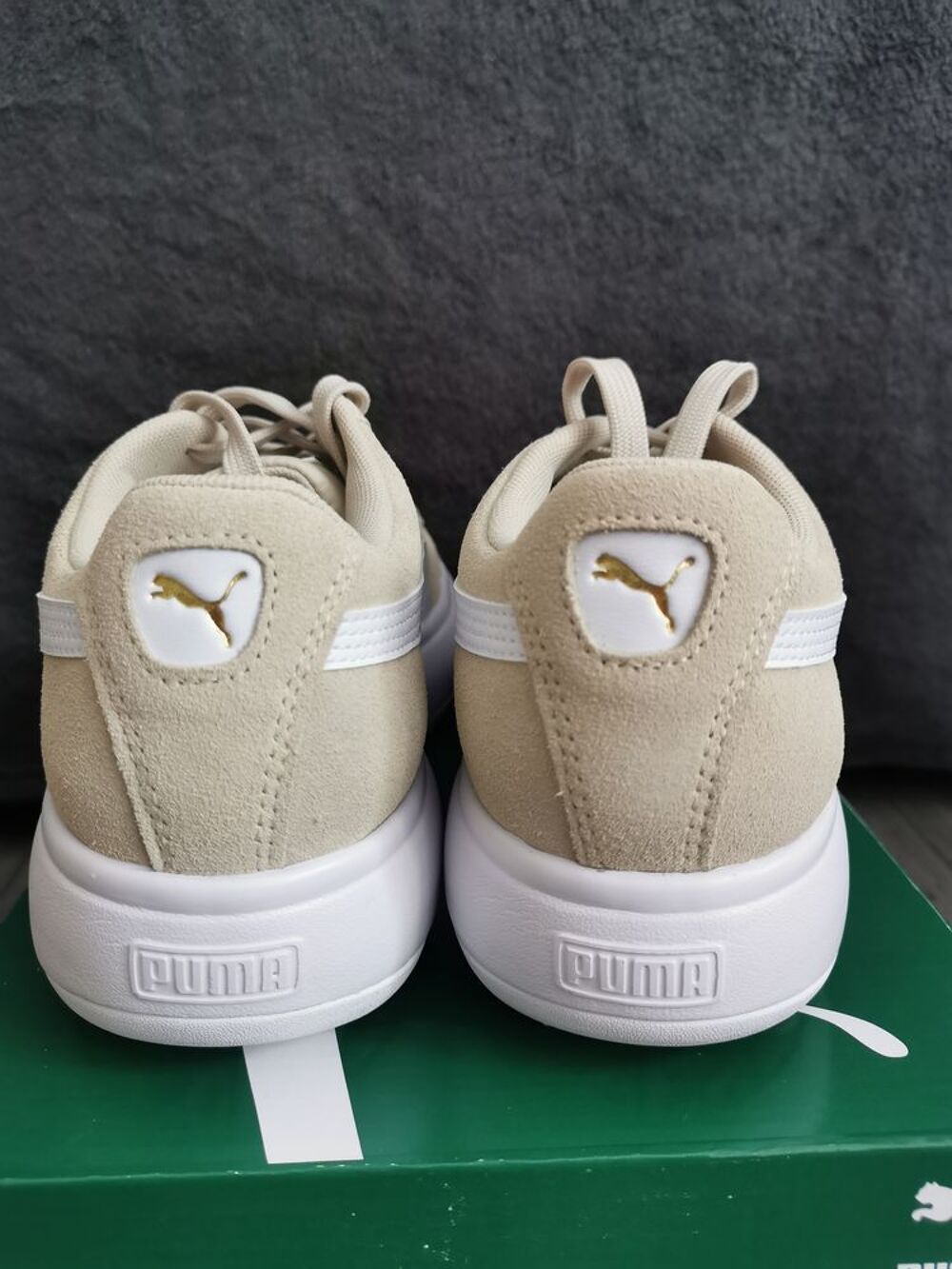 Basket Puma mayu gris / beige taille 39 Chaussures