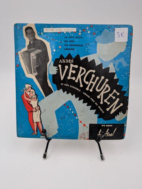 Vinyle 45 tours Andr Verchuren et son ensemble ? Grand prix 5 Vulbens (74)