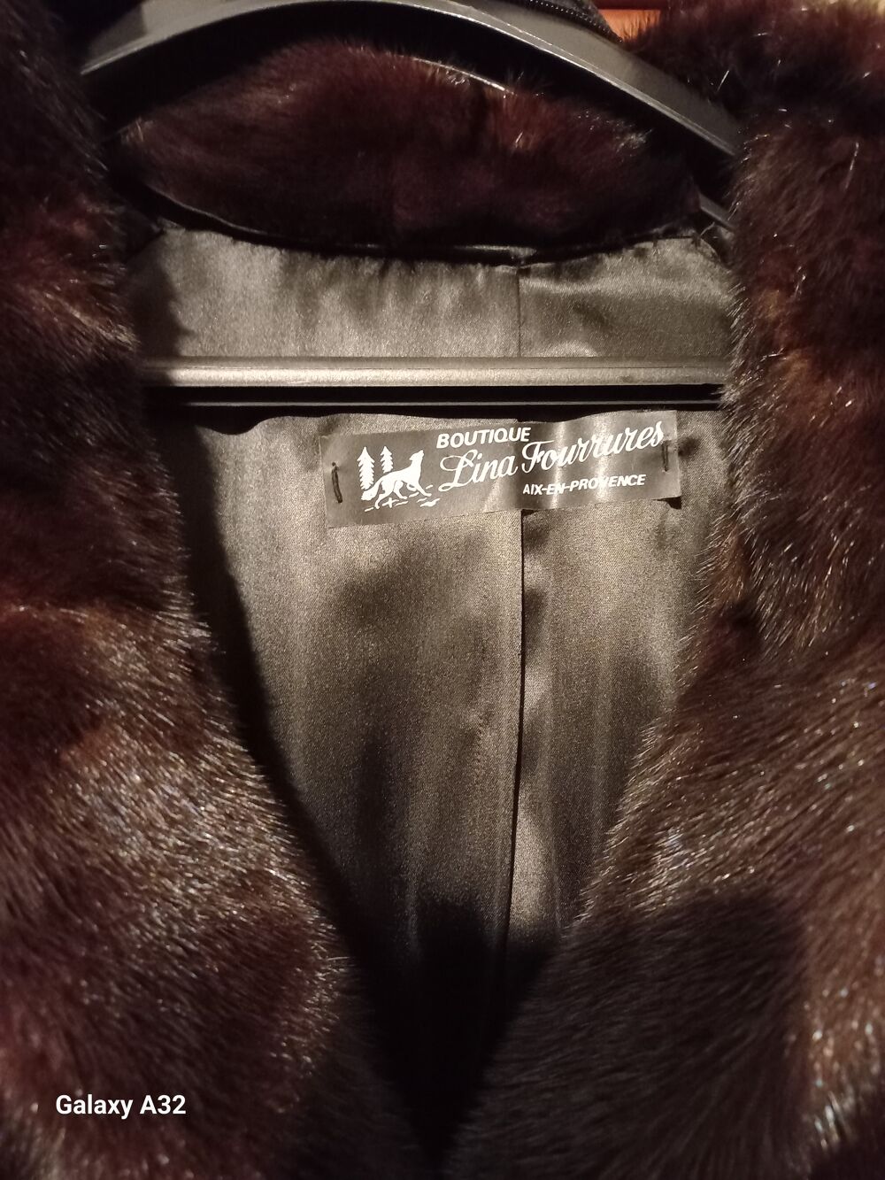 Manteau en vison Vtements