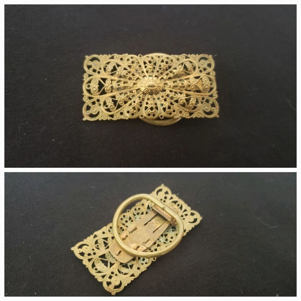 Pince &agrave; foulard filigrane art nouveau Bijoux et montres
