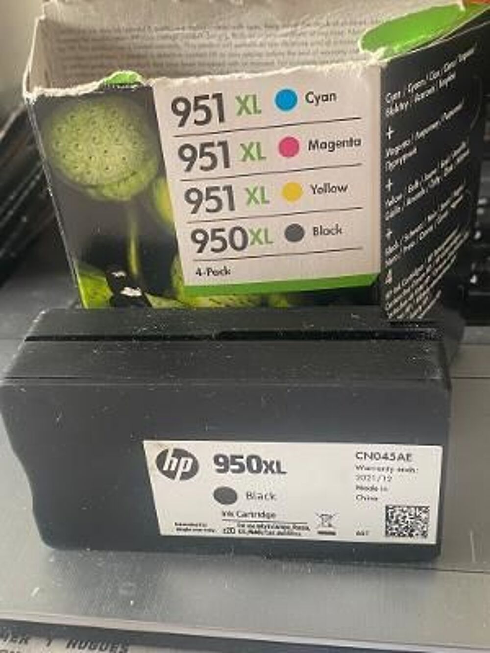 cartouche HP 950 XL NOIRE CAUSE ERREUR A LA COMMENDE ?JIL ME Matériel informatique