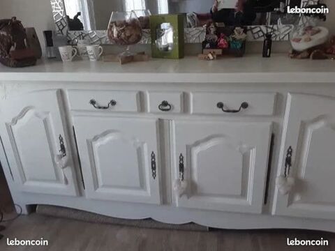 Grand buffet chene massif artisanal cheville bois 300 Le Mesnil-en-Thelle (60)