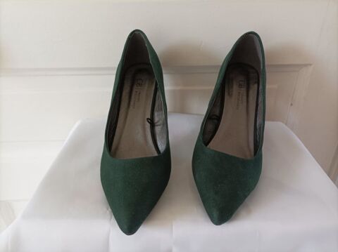 Escarpins  GB   vert foncé . Pointure 38 20 Troyes (10)