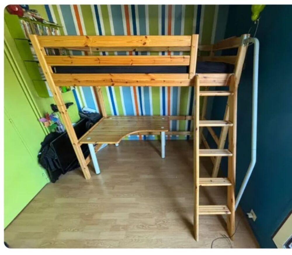 Chambre enti&egrave;re enfant/adolescent en pin Mobilier enfants