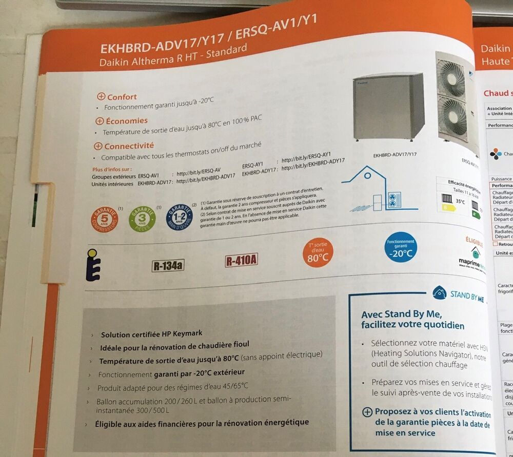 Pompe &agrave; chaleur air/eau Daikin Bricolage