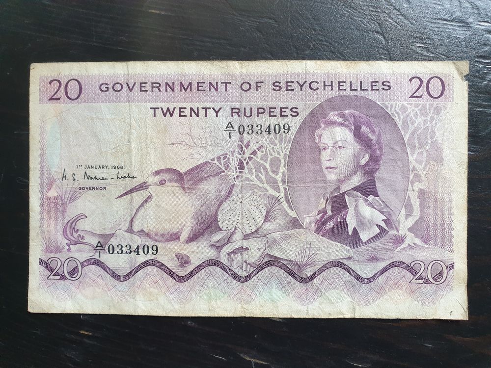 Billet Seychelles janvier1968 