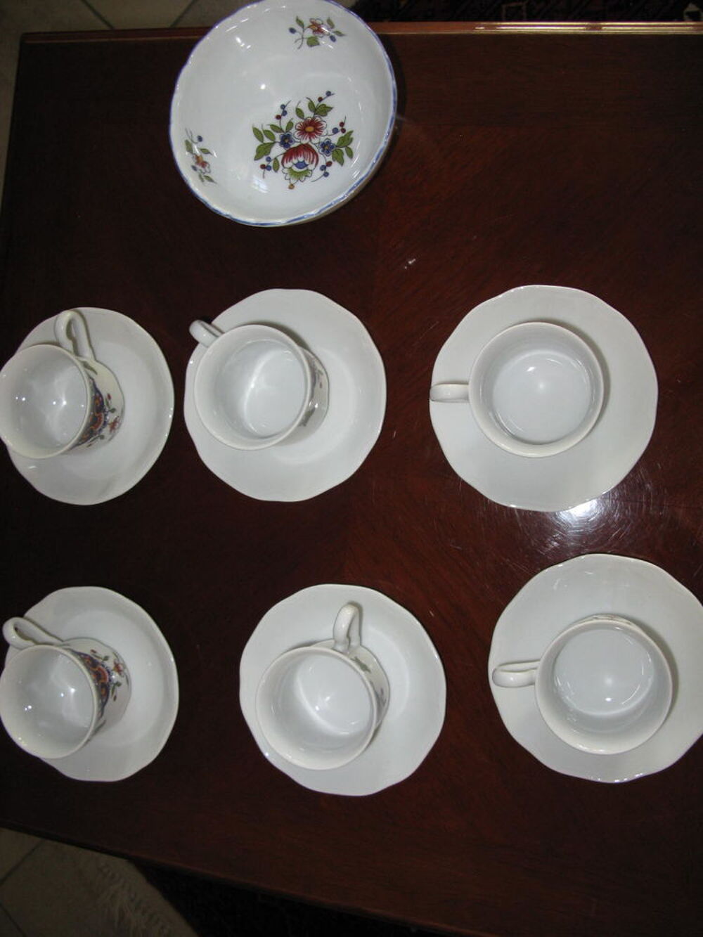 service a caf&eacute; porcelaine de Desvres Cuisine