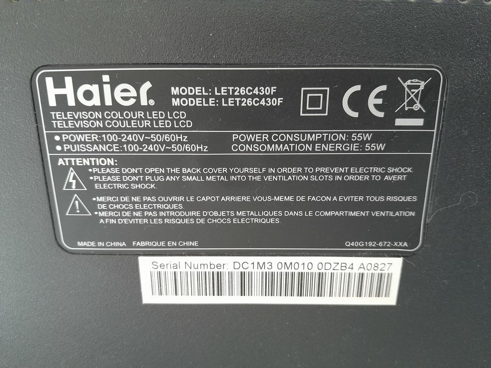 Tv haier 65 cm Audio et hifi