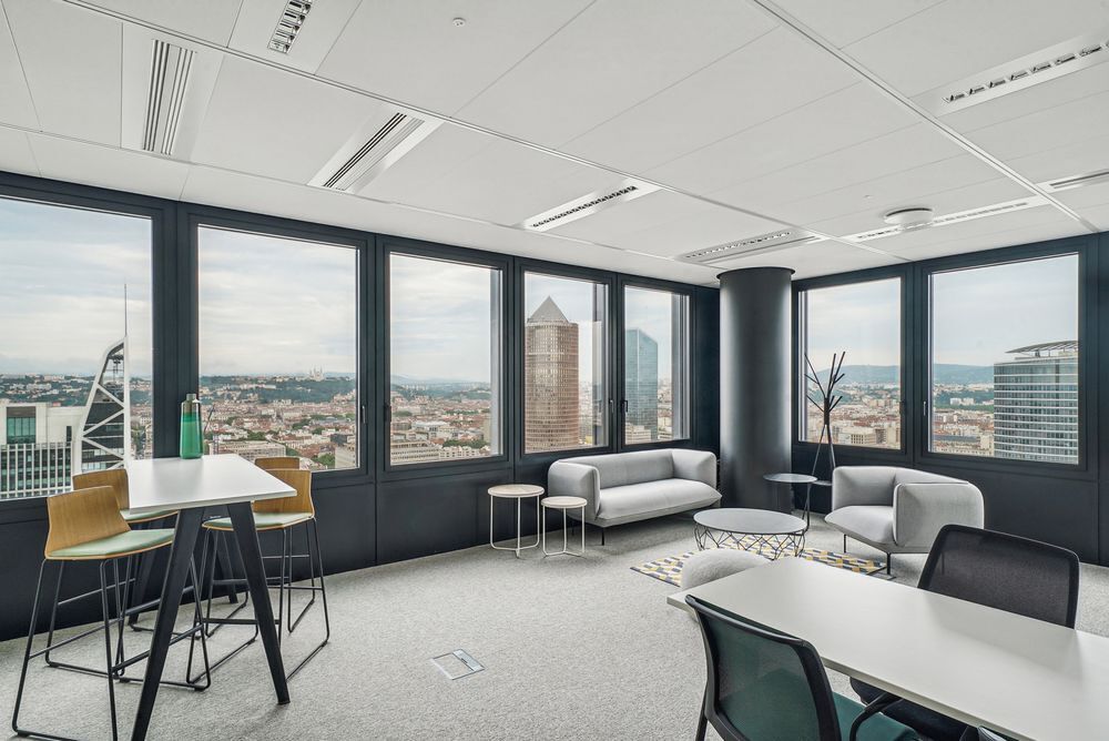   Un bureau au design remarquable pour 4 personnes à Lyon, Spaces Part-Dieu Lyon 3