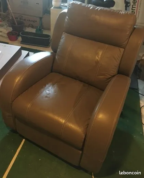 Fauteuil relax cuir 55 Vaucouleurs (55)
