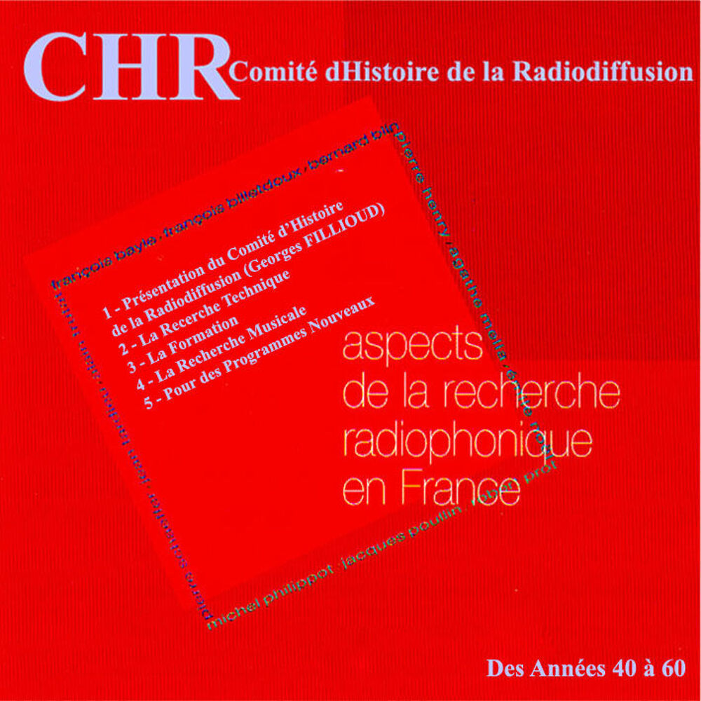 Les archives du Comit&eacute; d'Histoire de la Radio Livres et BD