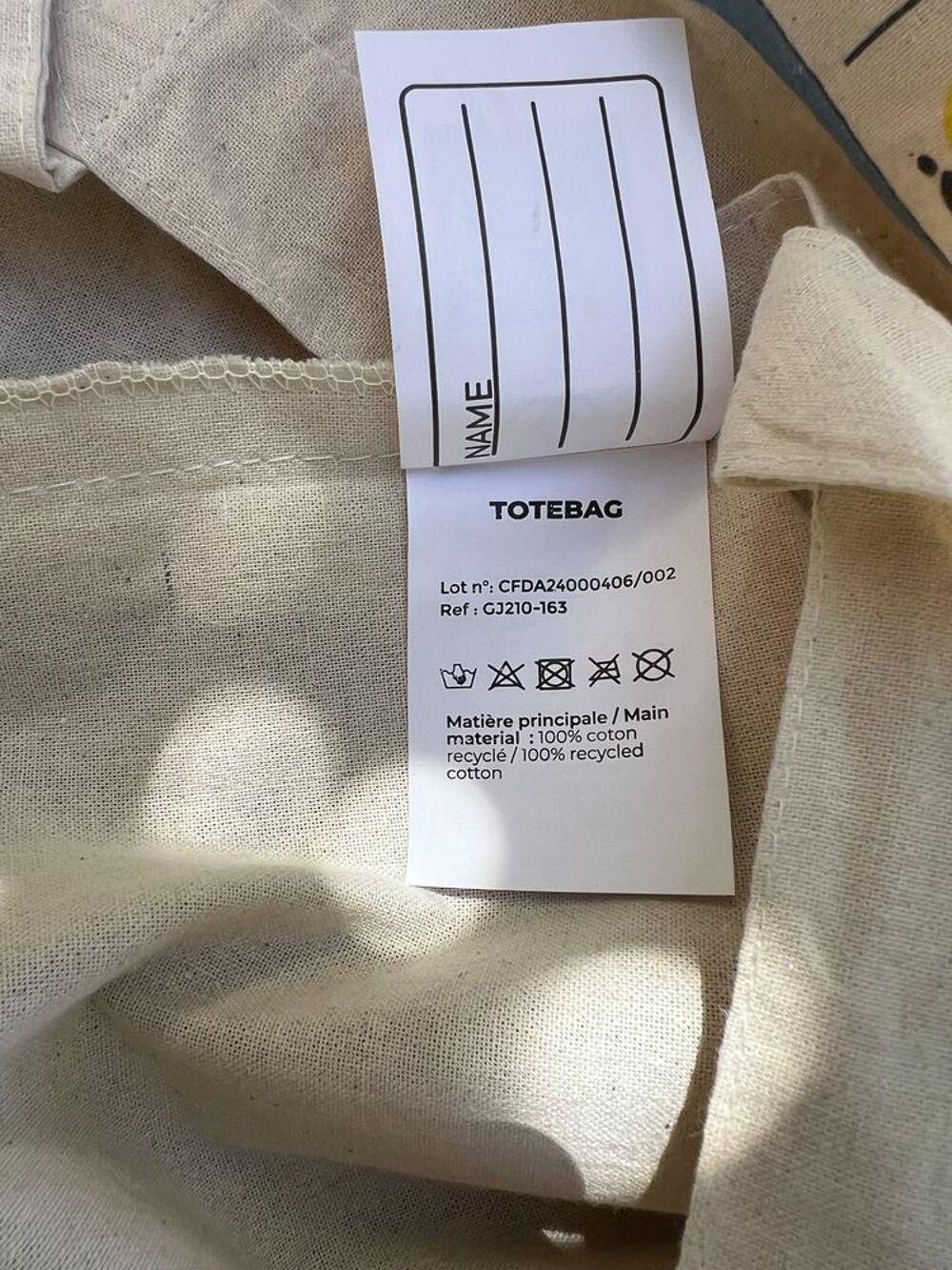 Tote bag d&eacute;part Tour de France 