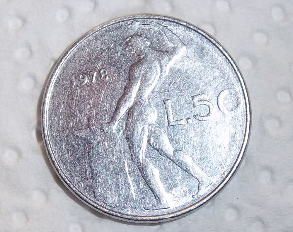 Monnaie italie 50 lires 1978 