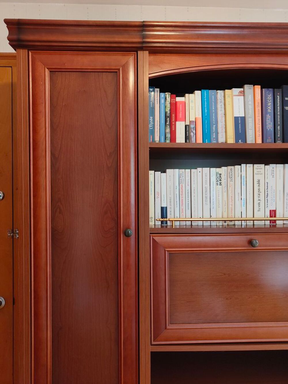biblioth&egrave;que ou meuble d'entr&eacute;e en merisier Meubles